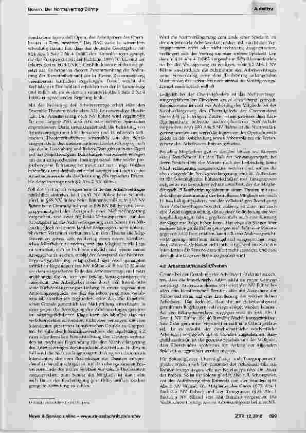 Vorschauseite 5: Der Normalvertrag Bühne, ein Künstlertarifvertrag in der öffentlichen Verwaltung nach den Regeln der Kunst