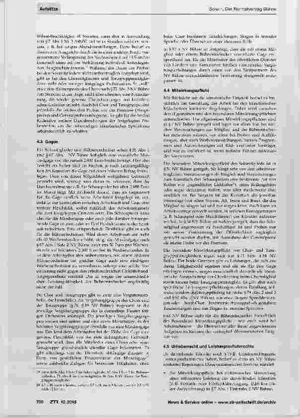 Vorschauseite 6: Der Normalvertrag Bühne, ein Künstlertarifvertrag in der öffentlichen Verwaltung nach den Regeln der Kunst