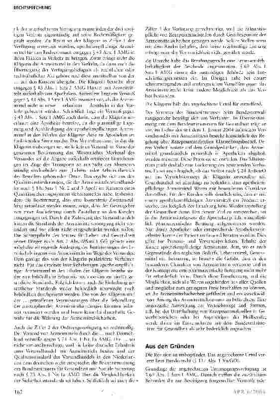 Vorschauseite 3: Versandhandel mit Arzneimitteln darf Drogeriemärkte einbeziehen