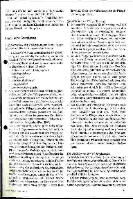 Vorschauseite 2: Verbessert die Pflegeplanung die Praxis? Untersuchung von 100 Pflegedokumentationen
