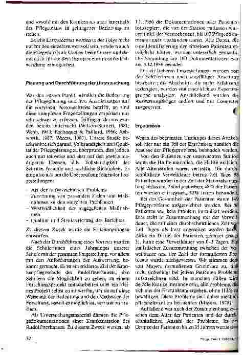 Vorschauseite 3: Verbessert die Pflegeplanung die Praxis? Untersuchung von 100 Pflegedokumentationen