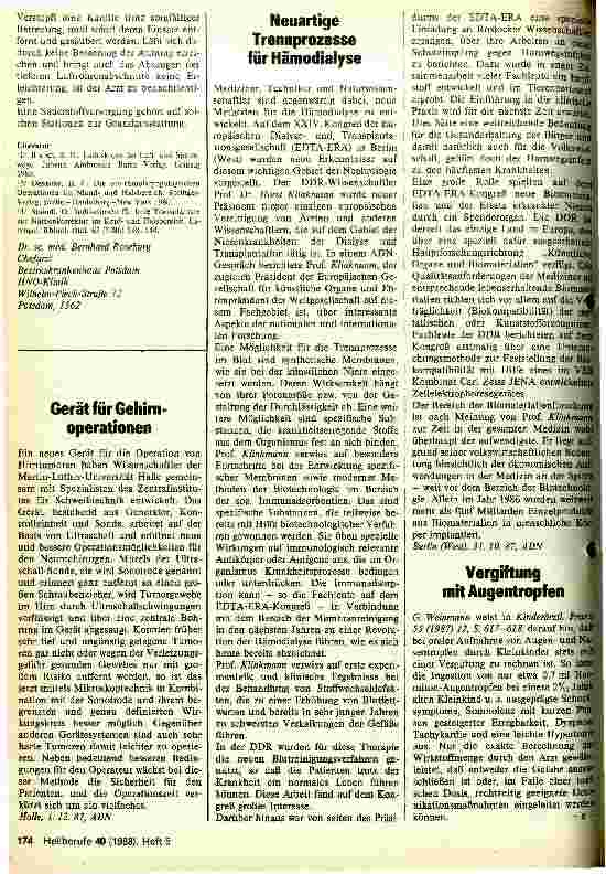 Vorschauseite 3: Trachealstenosen Erfahrungsbericht