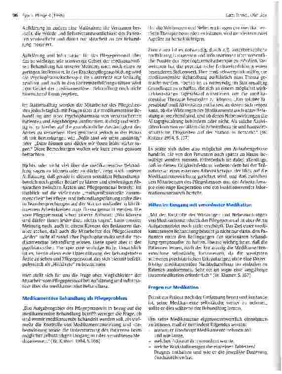 Vorschauseite 5: Medikamentöse Behandlung - ein Pflegeproblem? Ansätze zur Neuorientierung pflegerischen Handelns bei der medikamentösen Therapie
