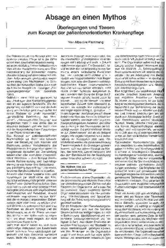 Vorschauseite 1: Absage an einen Mythos