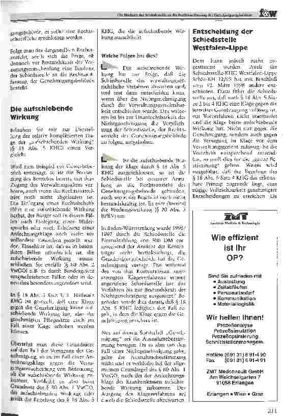 Vorschauseite 2: Die Bindung der Schiedsstelle an die Rechtsauffassung der Genehmigungsbehörde. ..