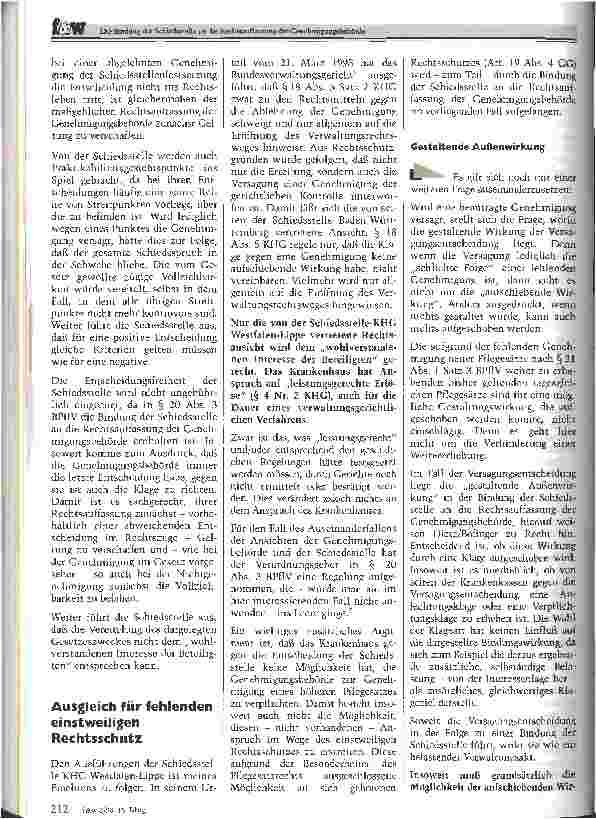 Vorschauseite 3: Die Bindung der Schiedsstelle an die Rechtsauffassung der Genehmigungsbehörde. ..