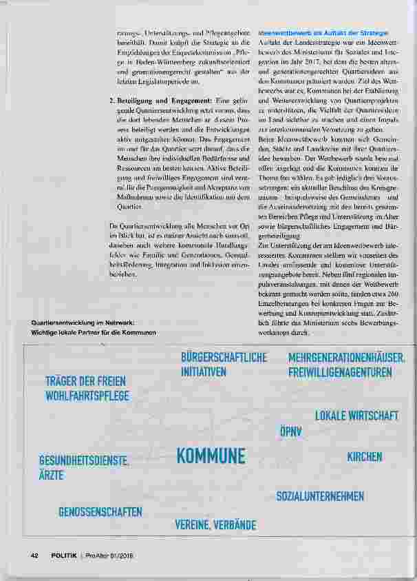 Vorschauseite 2: Quartier 2020 Gemeinsam. Gestalten.