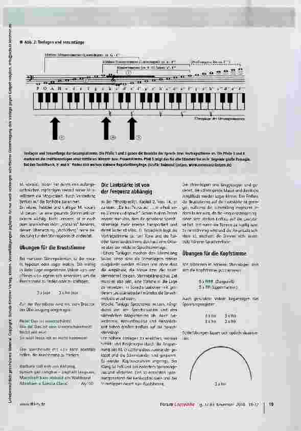 Vorschauseite 2: Was macht die Stimme laut und belastbar?