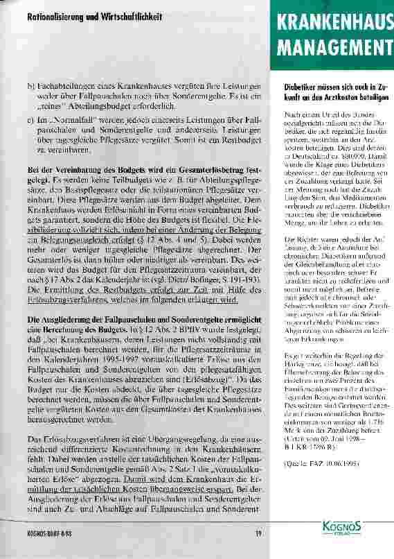 Vorschauseite 3: Das flexible Budget im Rahmen des leistungsorientierten Entgeltsystems