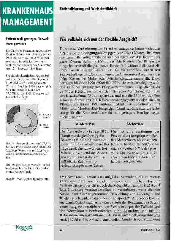 Vorschauseite 6: Das flexible Budget im Rahmen des leistungsorientierten Entgeltsystems