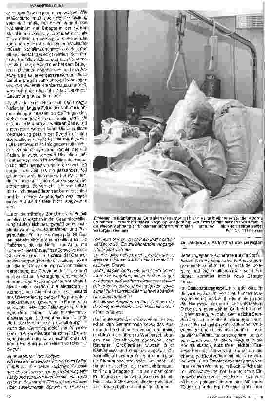 Vorschauseite 2: Der alte Mensch im Akutkrankenhaus Was tun wir heute, was können wir noch tun