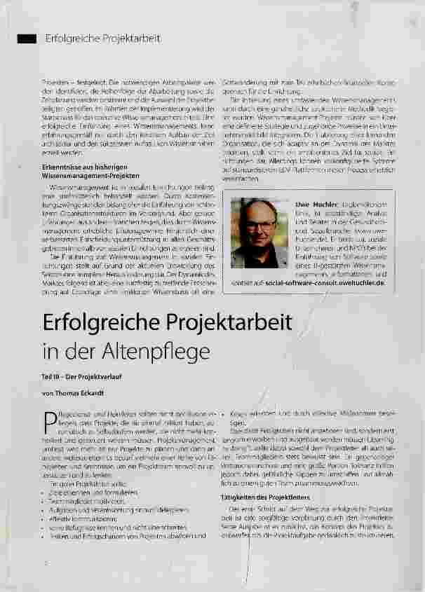 Vorschauseite 5: Wissensmanagement in Pflegeeinrichtungen und Seniorenheimen