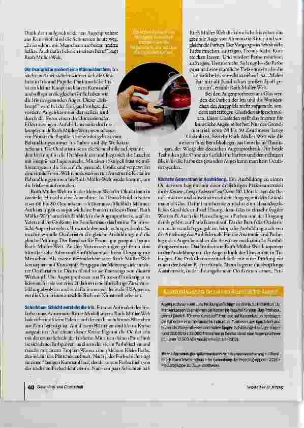 Vorschauseite 5: Kunstaugen aus Meisterhand