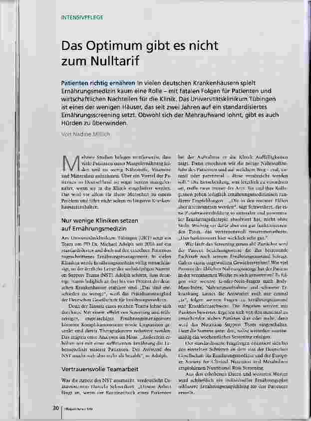 Vorschauseite 1: Das Optimum gibt es nicht zum Nulltarif