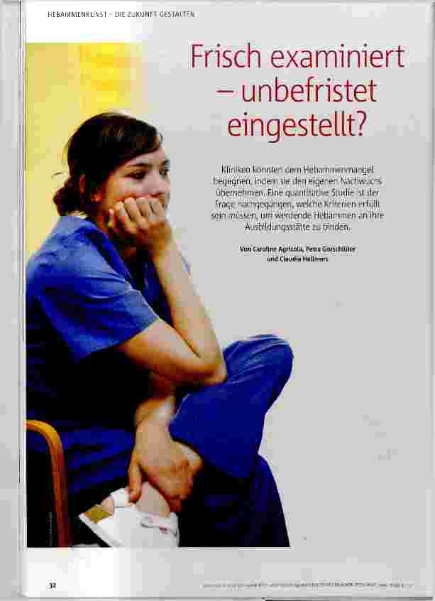 Vorschauseite 1: Frisch examiniert unbefristet eingestellt?