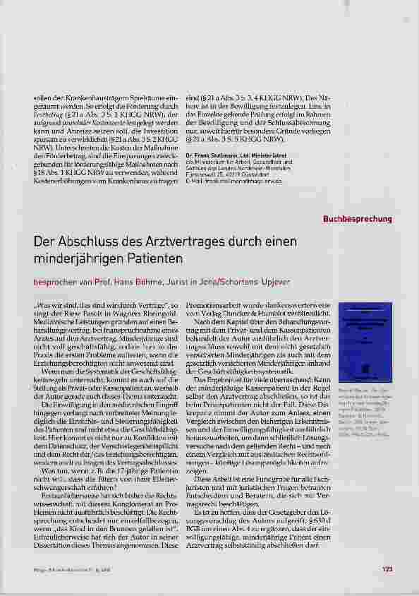 Vorschauseite 5: Novelle des KHGG NRW