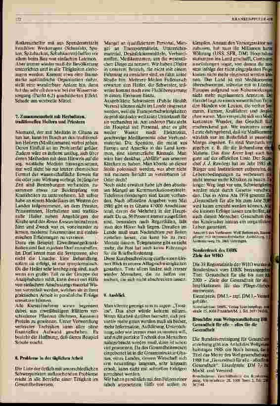 Vorschauseite 4: Primary Health Care in Ghana/Afrika Bericht über ein Entwicklungshilfeprogramm im Gesundheitswesen