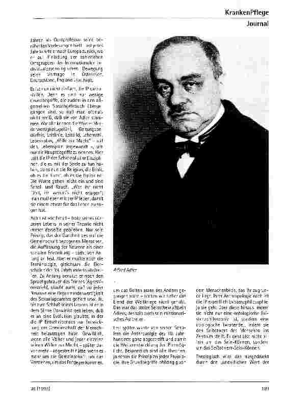 Vorschauseite 2: Alfred Adler Psychologen, die Schule machten (III)