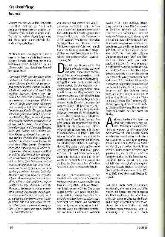 Vorschauseite 3: Alfred Adler Psychologen, die Schule machten (III)