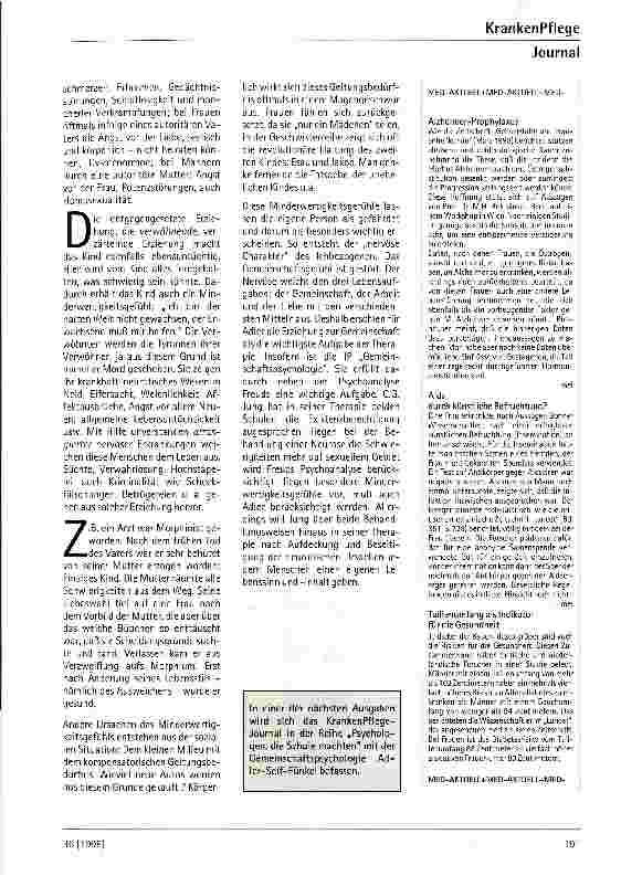 Vorschauseite 4: Alfred Adler Psychologen, die Schule machten (III)