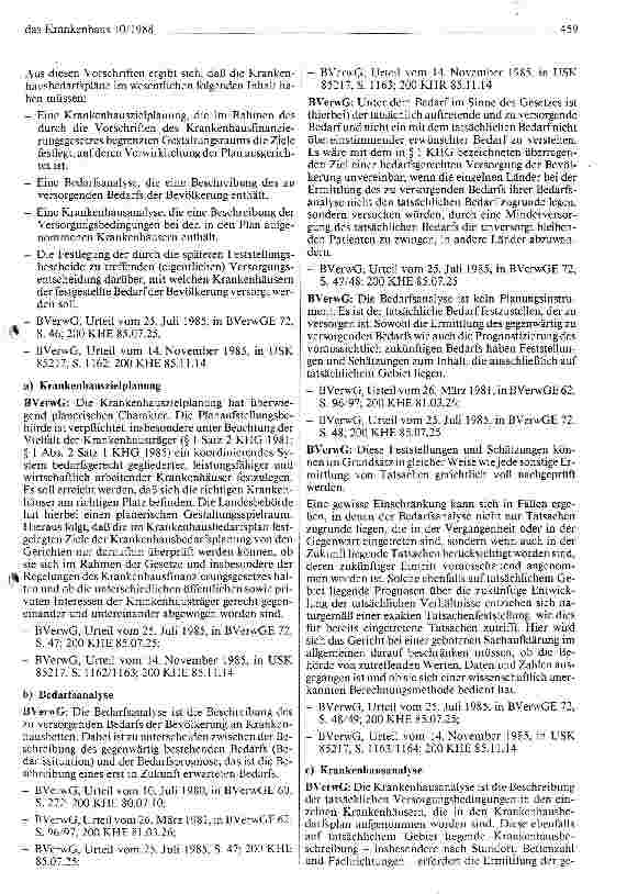 Vorschauseite 3: Das Krankenhaus in der Rechtsprechung des Bundesverwaltungsgerichts Teil III