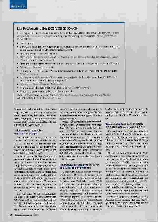 Vorschauseite 3: Erstprüfung und Betrieb elektrischer Anlagen was hat sich geändert?