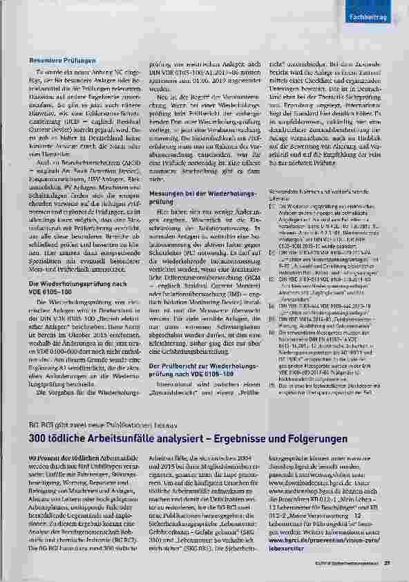 Vorschauseite 4: Erstprüfung und Betrieb elektrischer Anlagen was hat sich geändert?