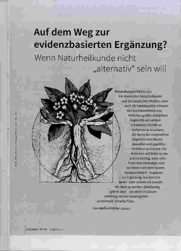 Vorschauseite 1: Auf dem Weg zur evidenzbasierten Ergänzung?