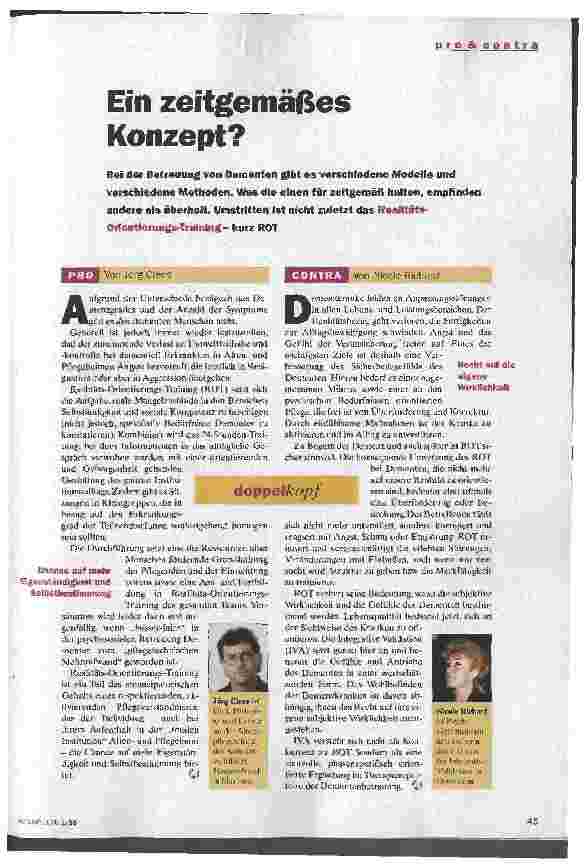 Vorschauseite 1: Ein zeitgemäßes Konzept?