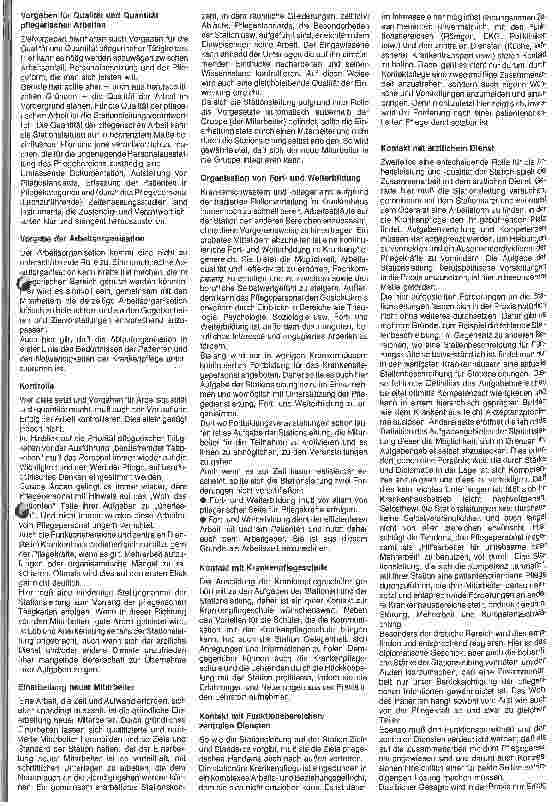 Vorschauseite 2: Aufgaben der Stationsleitung Zur berufspolitischen Rolle der Stationsleitung