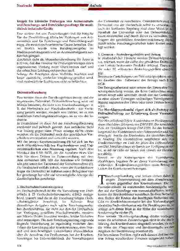Vorschauseite 4: Krankenhäuser und Industrie Strafrechtliche Aspekte