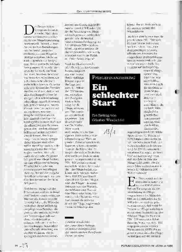 Vorschauseite 1: Ein schlechter Start
