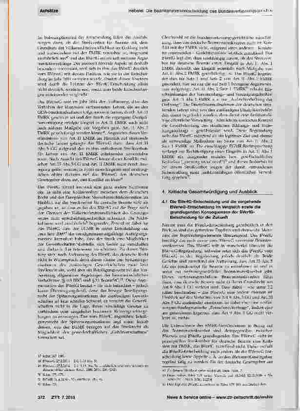 Vorschauseite 5: Die Beamtenstreikentscheidung des Bundesverfassungsgerichts