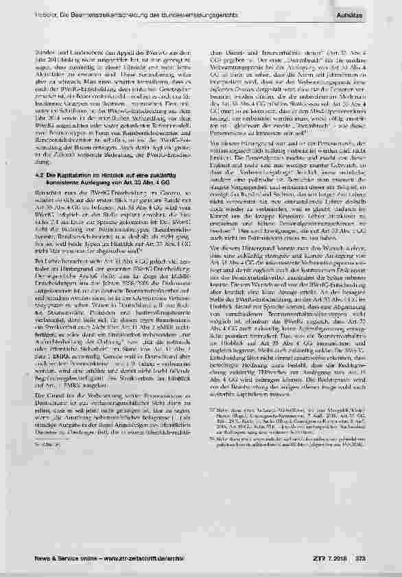 Vorschauseite 6: Die Beamtenstreikentscheidung des Bundesverfassungsgerichts