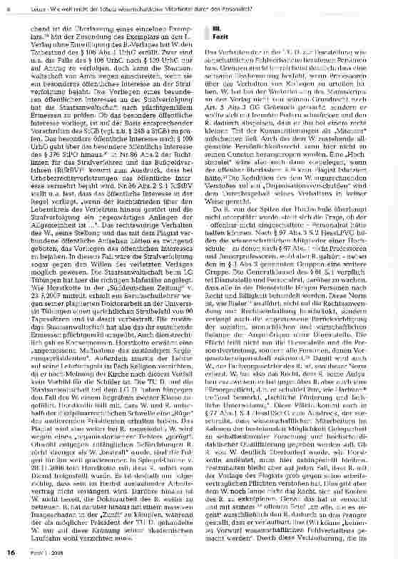 Vorschauseite 3: Wie weit reicht der Schutz wissenschaftlicher Mitarbeiter durch den Personalrat?