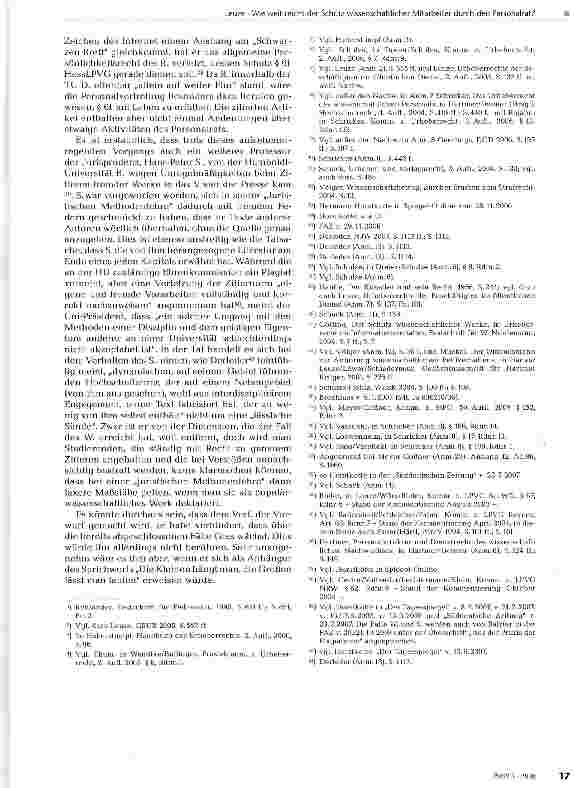 Vorschauseite 4: Wie weit reicht der Schutz wissenschaftlicher Mitarbeiter durch den Personalrat?