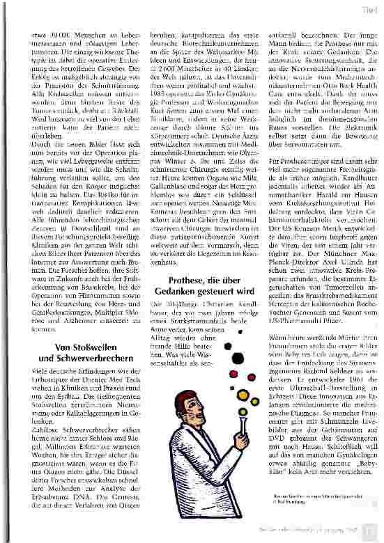Vorschauseite 3: Deutsche Forscher haben die Gesundheitsbranche geprägt
