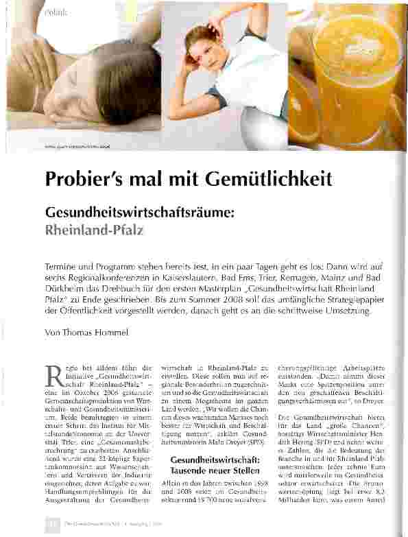 Vorschauseite 1: Probier es mal mit Gemütlichkeit
