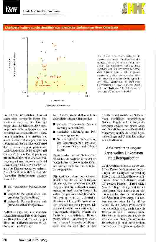 Vorschauseite 2: Signifikante Unterschiede in der Vergütung von Krankenhausärzten