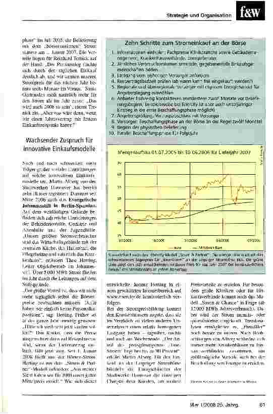 Vorschauseite 2: Clevere Kliniken kaufen Strom täglich an der Börse