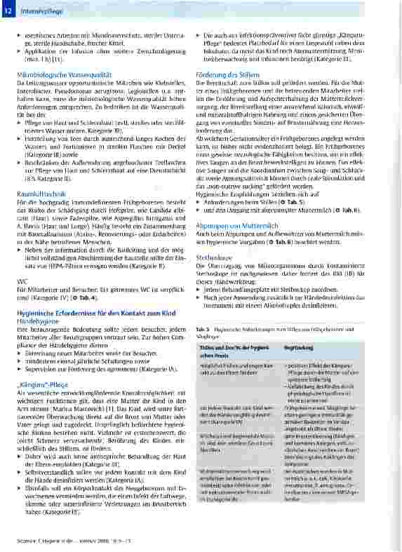 Vorschauseite 4: Hygiene in der Intensivpflege - Infektionsprophylaktische Maßnahmen bei neonatologischen Patienten mit einem Geburtsgewicht unter 1500 g