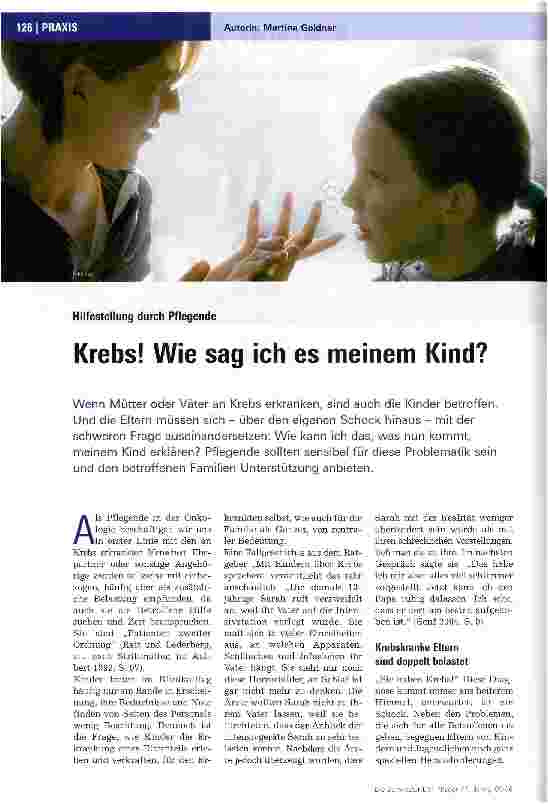Vorschauseite 1: Krebs! Wie sag ich es meinem Kind?