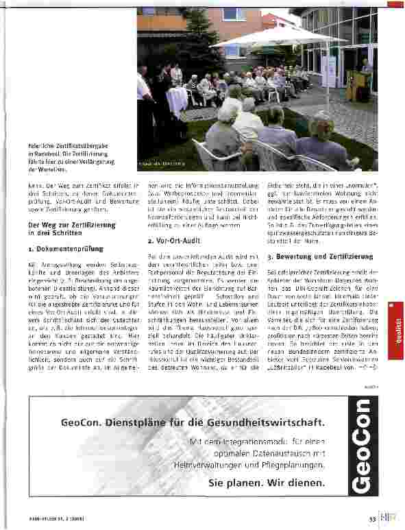 Vorschauseite 2: Betreutes Wohnen DIN-Geprüft