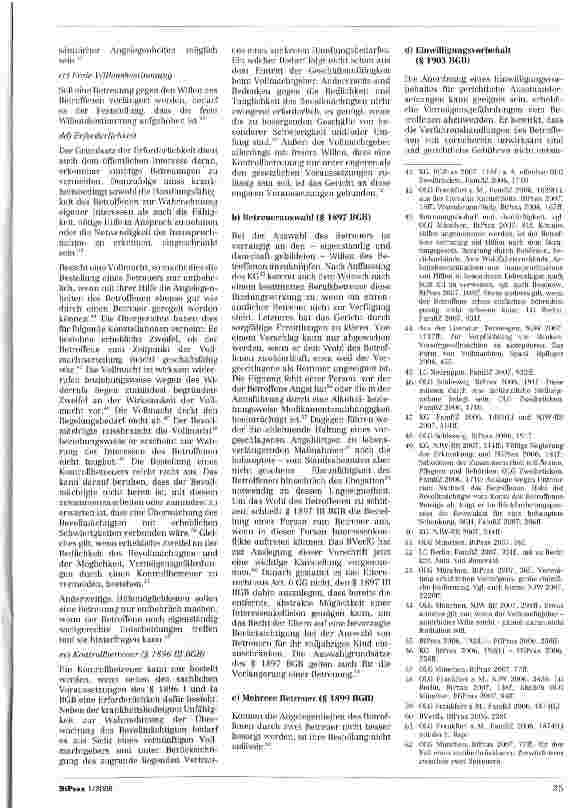 Vorschauseite 3: Die Entwicklung des Betreuungsrechts bis Anfang Juni 2007