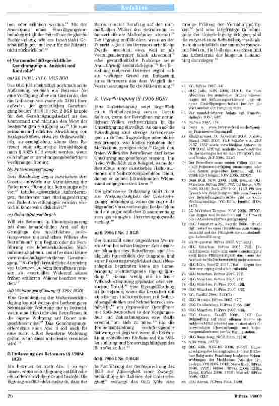Vorschauseite 4: Die Entwicklung des Betreuungsrechts bis Anfang Juni 2007