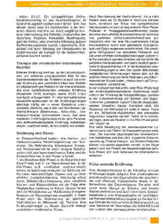 Vorschauseite 4: Störung des Gastrointestinaltraktes auf der Intensivstation