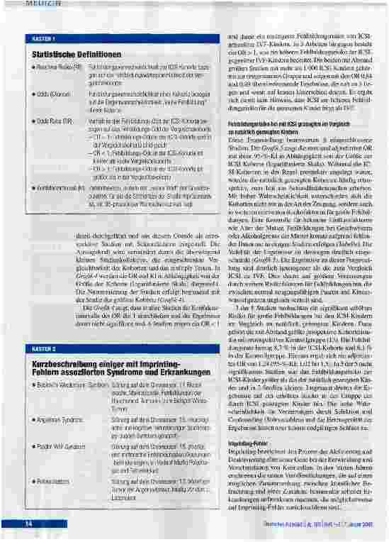 Vorschauseite 4: Fehlbildungsrisiko bei extrakorporaler Befruchtung
