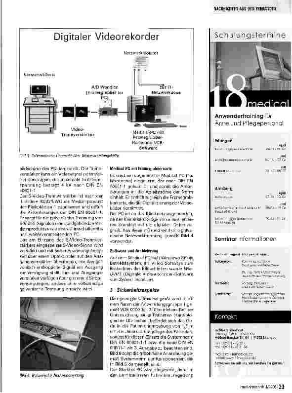 Vorschauseite 4: Digitalisierung analoger Videobilder
