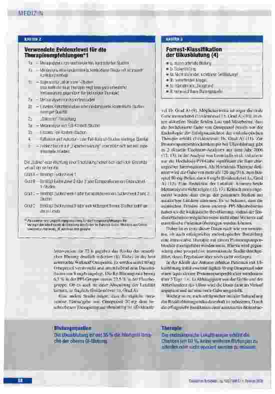 Vorschauseite 4: Effiziente Diagnostik und Therapie oberer gastrointestinaler Blutungen