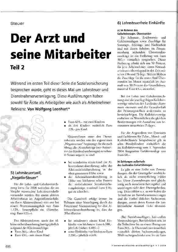 Vorschauseite 1: Der Arzt und seine MitarbeiterTeil 2